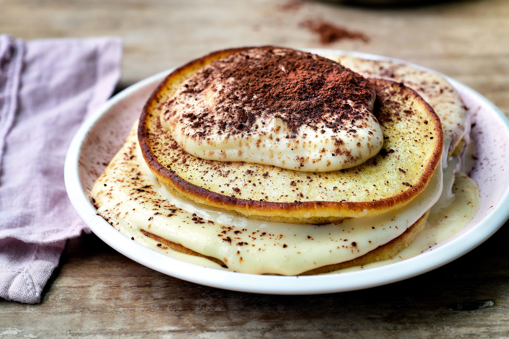 Tiramisu pancakes